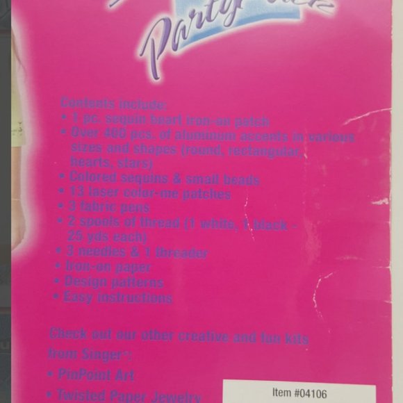 ⭐ NEW ⭐ Singer Decorate Your Denim Party  Pack: Iron & Sew On Denim Decorations - Picture 8 of 9